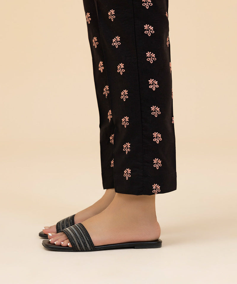 Embroidered Cambric Pants
