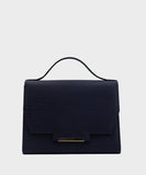 Blue Top Handle Bag