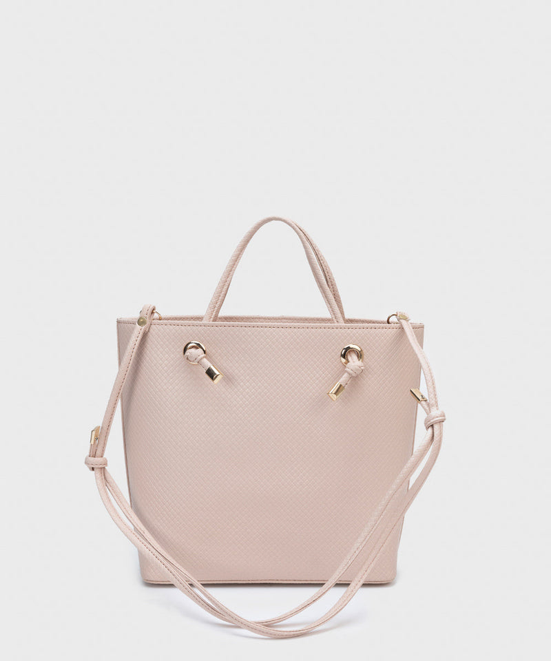 Faux Leather Top Handle Bag