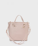 Faux Leather Top Handle Bag