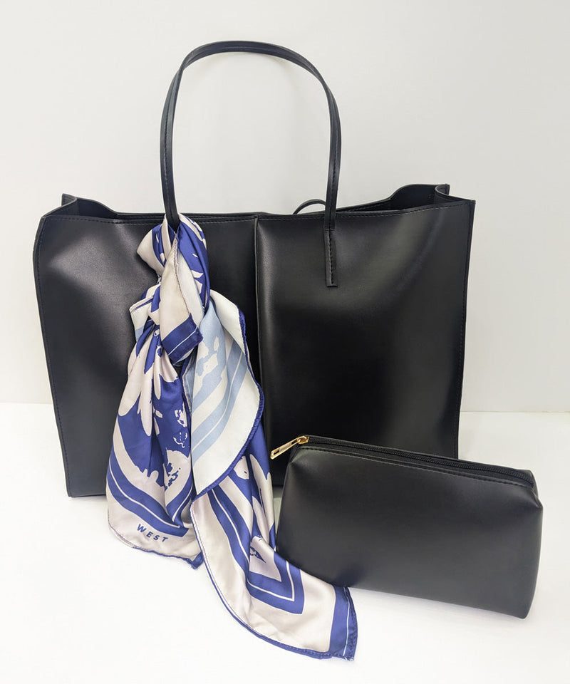 Faux Leather Tote Bag