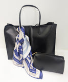 Faux Leather Tote Bag