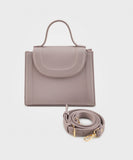 Faux Leather Top Handle Bag