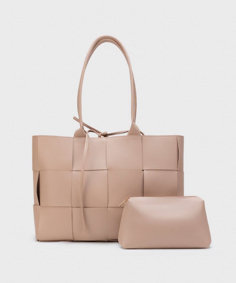 Faux Leather Tote Bag