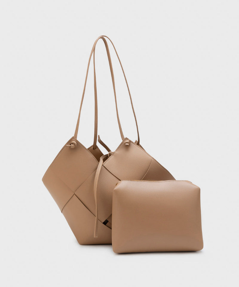 Faux Leather Tote Bag