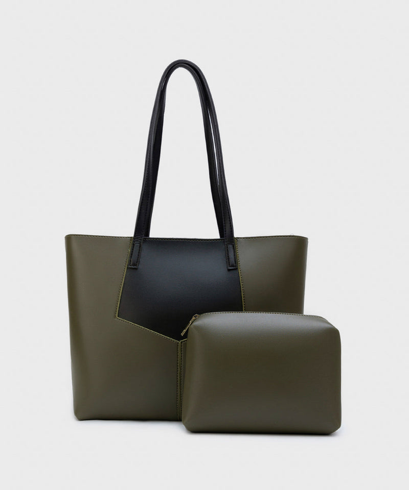 Faux Leather Tote Bag