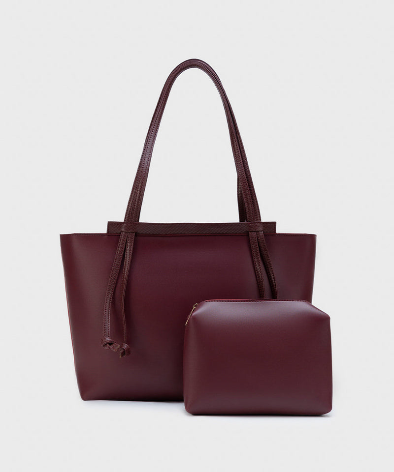 Faux Leather Tote Bag