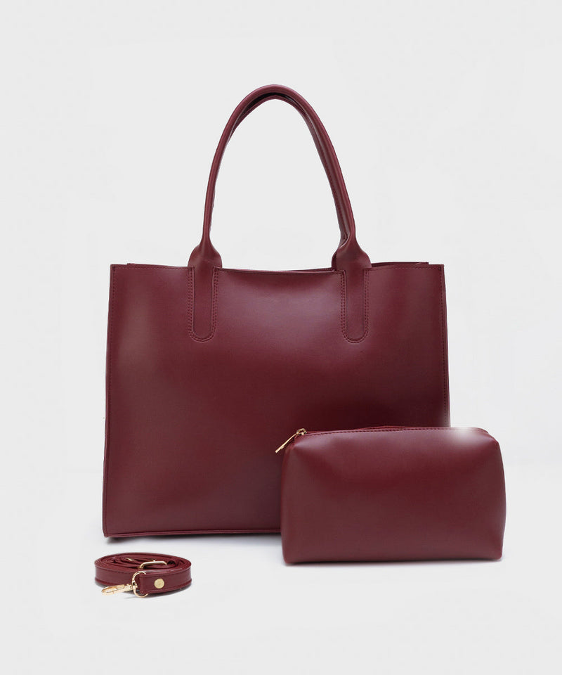 Faux Leather Tote Bag