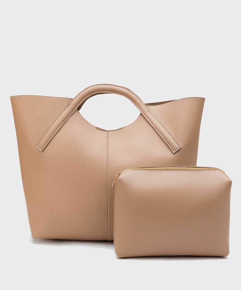 Faux Leather Tote Bag