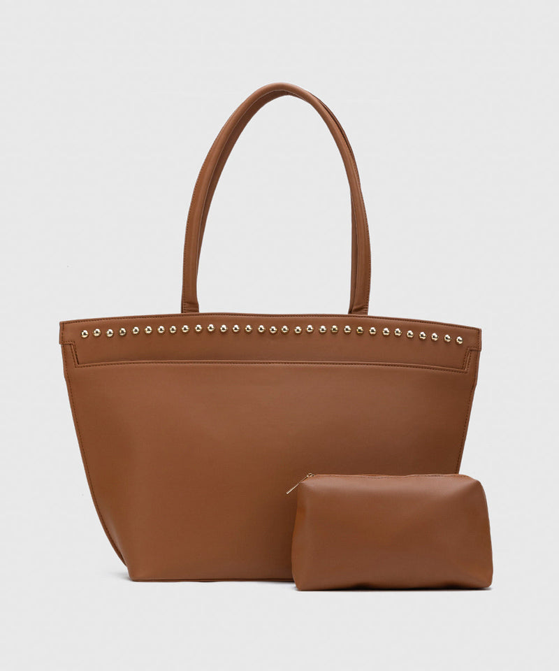 Faux Leather Tote Bag