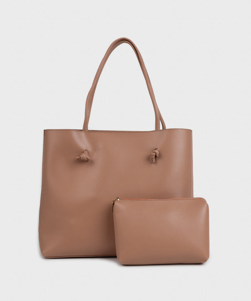 Faux Leather Tote Bag