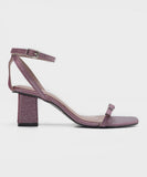 Ankle-Strap Block Heels