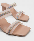 Embellished Block Heels