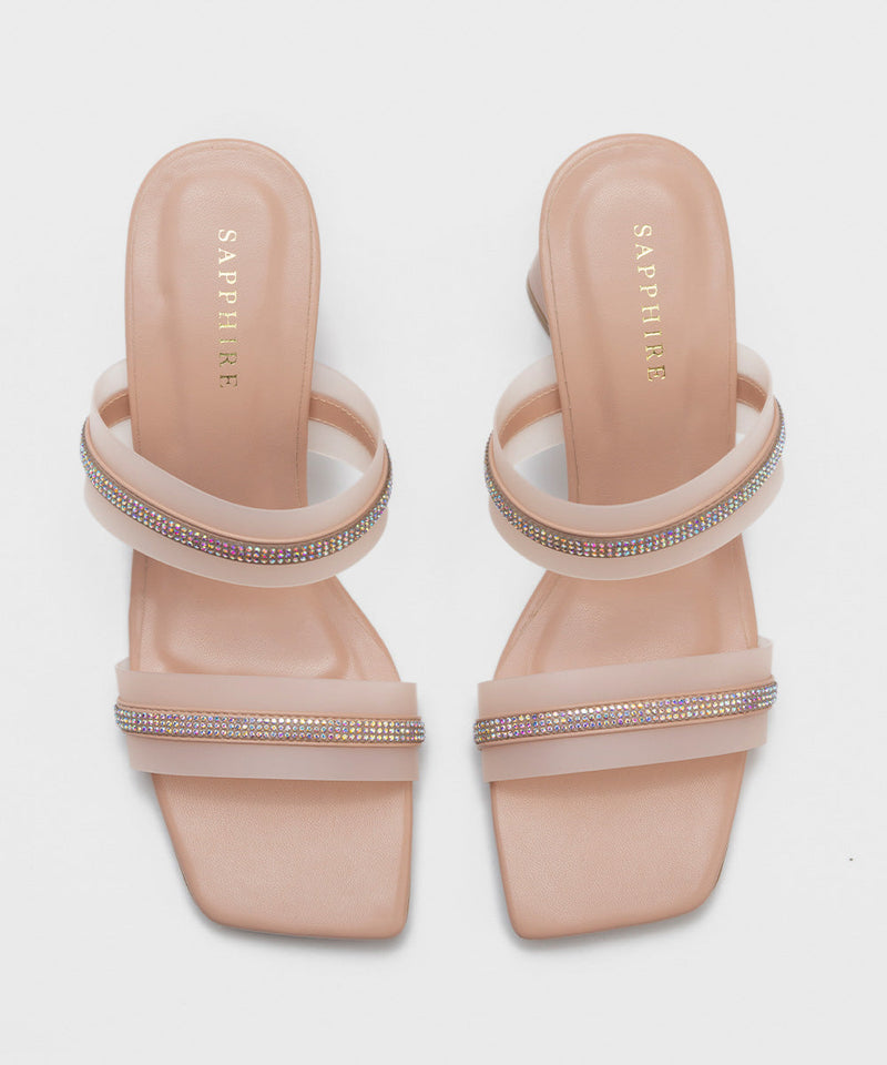 Embellished Block Heels