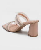 Embellished Block Heels