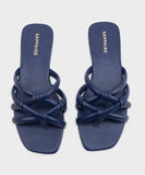 Square Toe Flats with Knot Detail