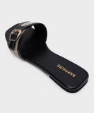 Canvas Flats with Buckle Detail