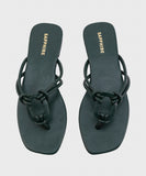 Square Toe Flats with Knot Detail