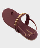 Sandals with Chain Detail