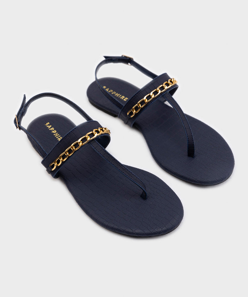 Sandals with Chain Detail