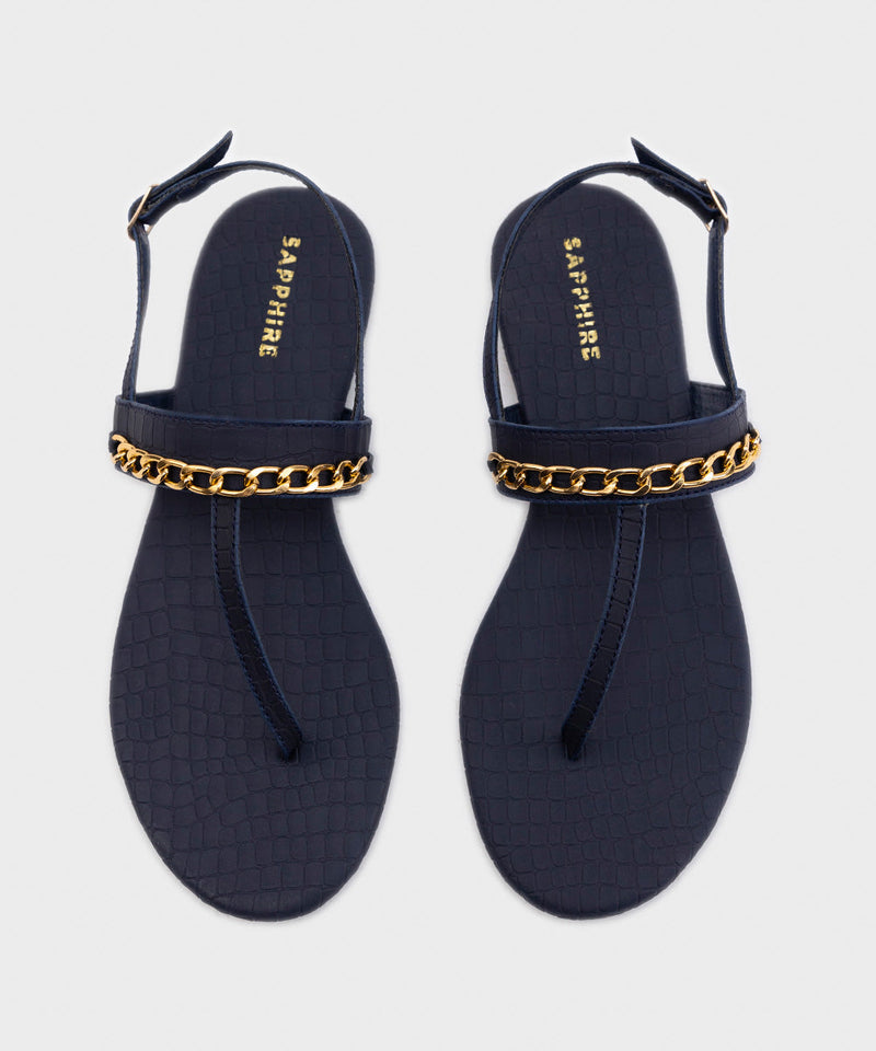 Sandals with Chain Detail