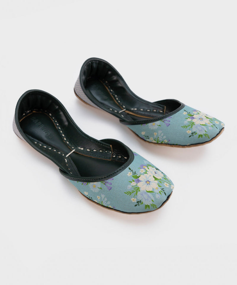 Printed Leather Khussas