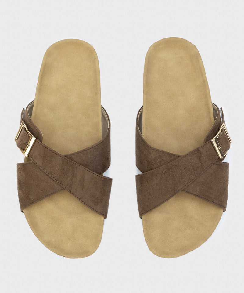Comfort Slides with Buckle Detail