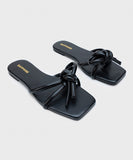 Strappy Square Toe Flats