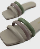 Strappy Square Toe Flats