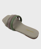 Strappy Square Toe Flats