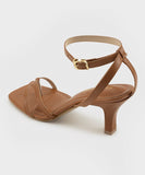 Strappy Kitten Heels