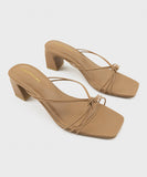 Strappy Block Heels