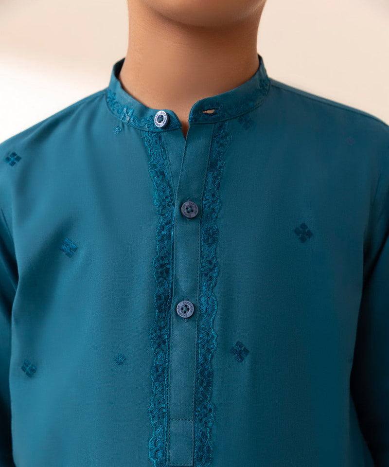 Embroidered Cambric Kurta