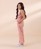 Embroidered Yarn Dyed Jumpsuit