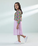 Printed Dress with Jacket