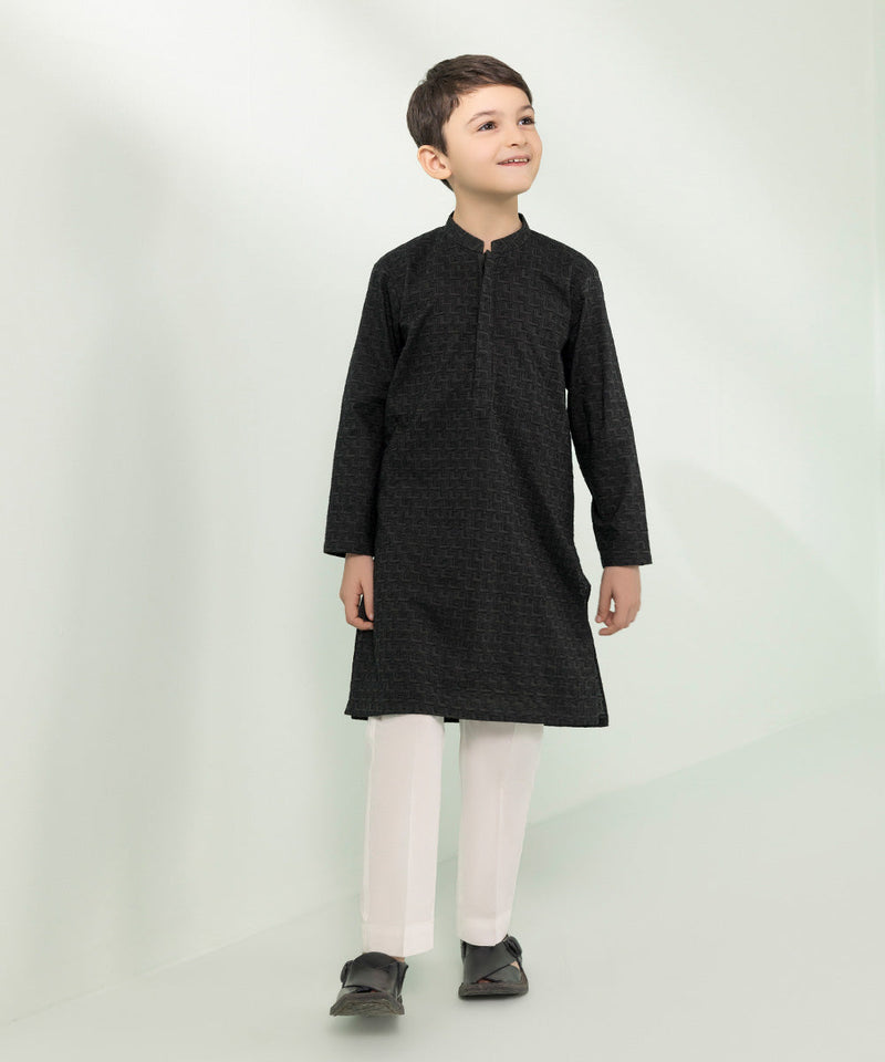 Embroidered Cotton Kurta