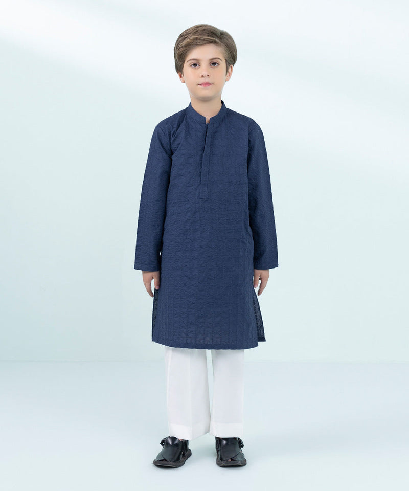 Embroidered Cambric Kurta