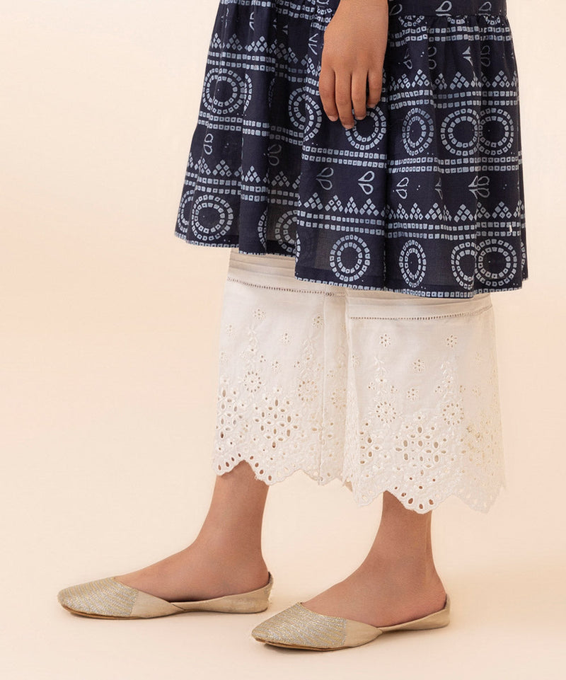 Embroidered Cambric Culottes