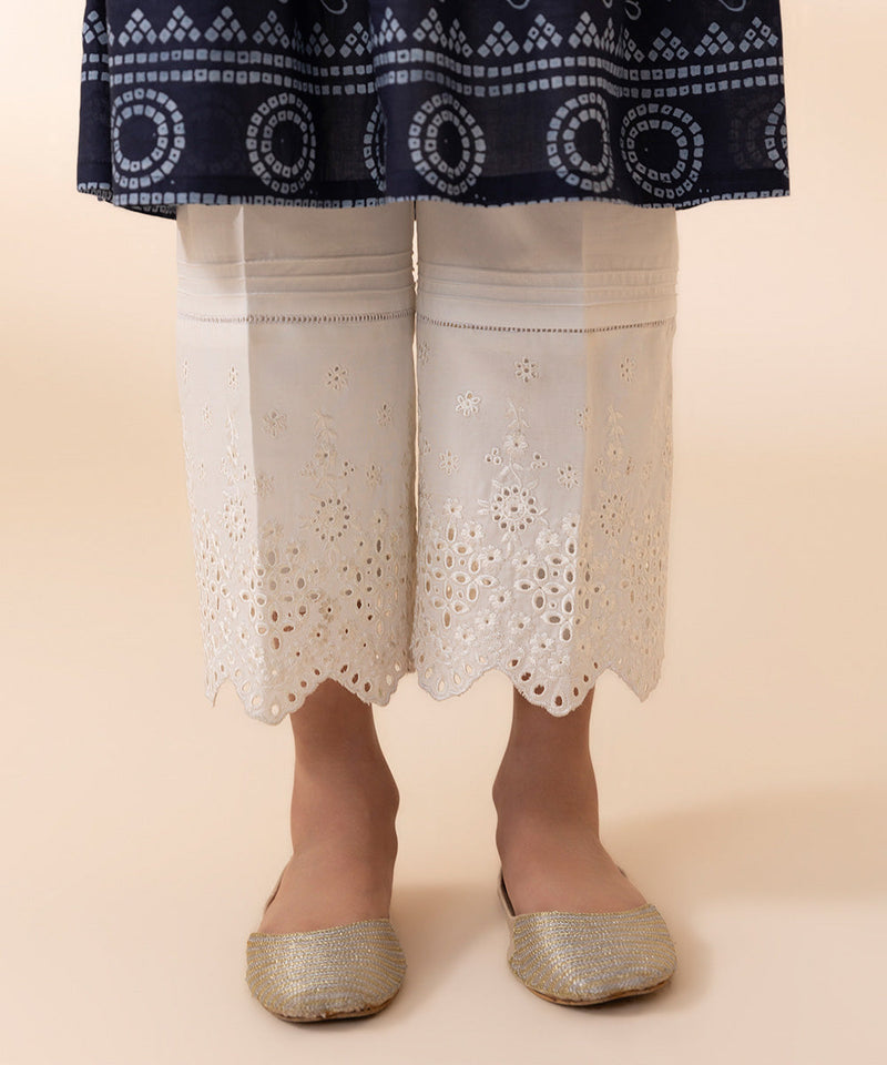Embroidered Cambric Culottes