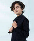 Embroidered Dobby Waistcoat