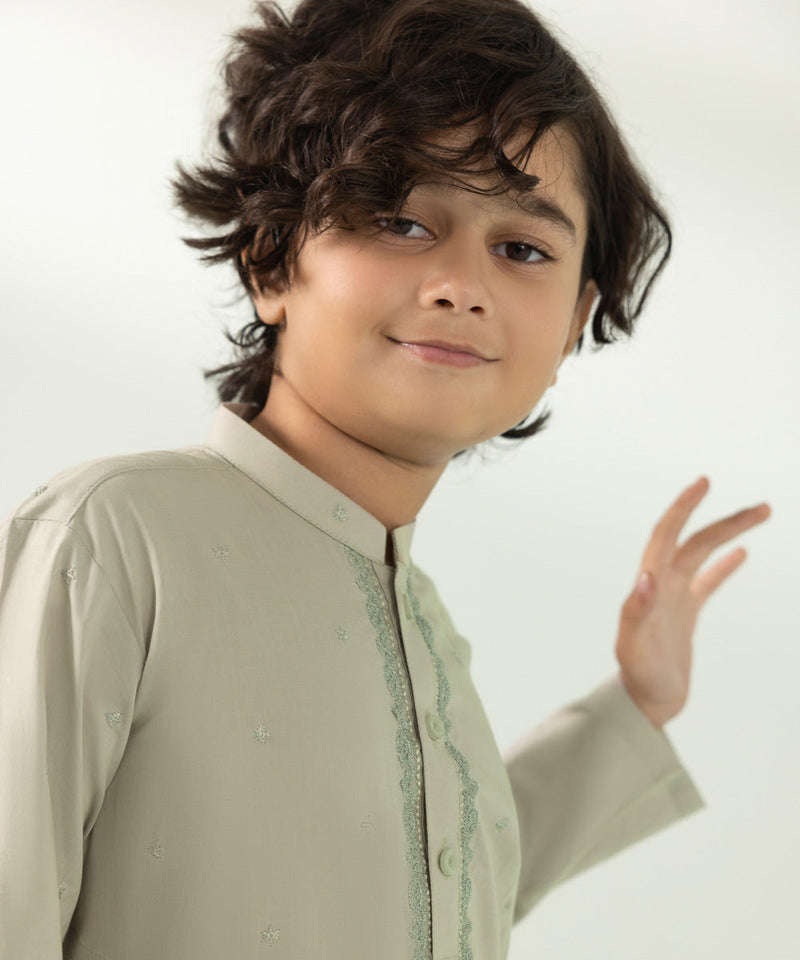 Embroidered Cambric Suit