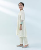 2 Piece - Embroidered Raw Silk Suit