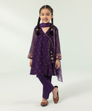 3 Piece - Embroidered Khaddi Net Suit