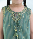 3 Piece - Embroidered Organza Suit