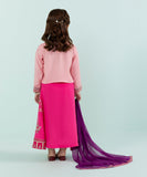 3 Piece - Embroidered Raw silk Suit