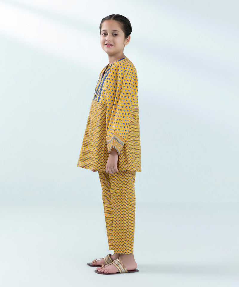 2 Piece - Embroidered Cambric Suit