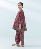 2 Piece - Embroidered Raw Silk Suit