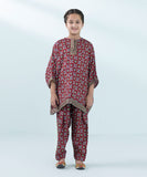 2 Piece - Embroidered Raw Silk Suit