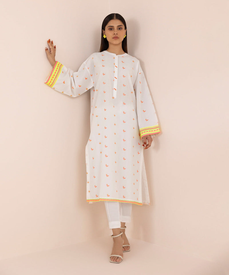 Embroidered Cambric Shirt