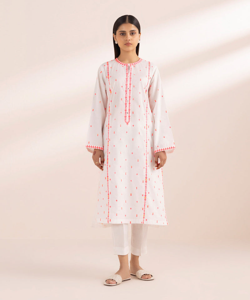 Embroidered Cambric Shirt